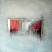 Iris Kamlah, open the door please IV, Acryl und Kreide auf Leinwand, 2018 